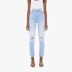 MOTHER - HIGH WAISTED RIDER ANKLE FRAY - ISLAND AFTERHOURS